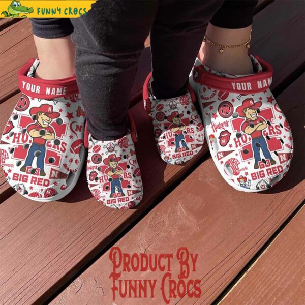 Custom Nebraska Cornhuskers Football NCAA Crocs Style