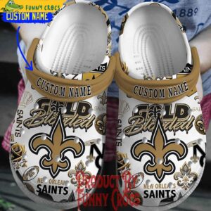 Custom New Orleans Saints Football NFL Crocs 1