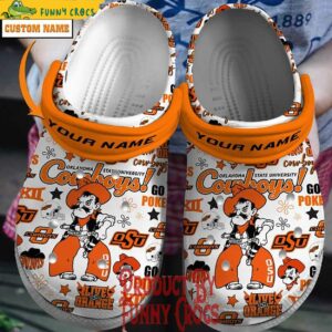 Custom Oklahoma State Cowboys Football Crocs Style