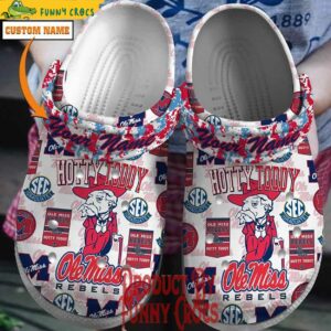 Custom Ole Miss Hotty Toddy NCAA Crocs 1