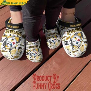 Custom Pittsburgh Steelers Football NFL Crocs Style 3