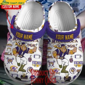 Custom Vikings Minnesota Crocs Style 1