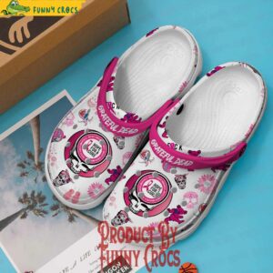 Grateful Dead Breast Cancer Awareness Crocs Shoes