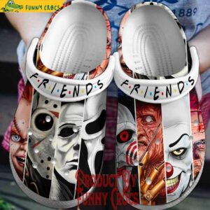 Horror Characters Face Friends Halloween Crocs Style