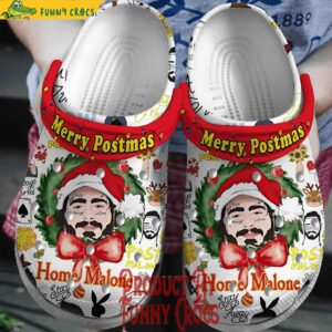 Merry Postmas Post Malone Christmas Crocs 1