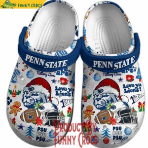 Penn State Nittany Lions Christmas Crocs NCAA Football Style 2