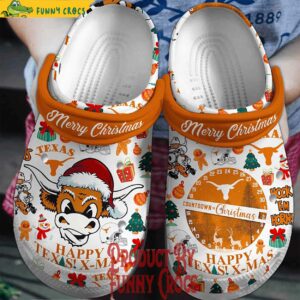 Texas Longhorns Christmas Crocs NCAA Football Style 1