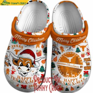 Texas Longhorns Christmas Crocs NCAA Football Style 2