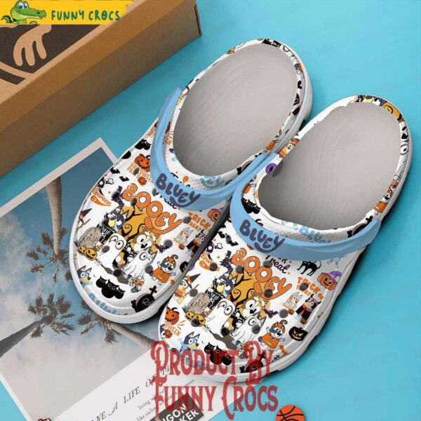 Trick Or Treat Bluey Booey Crocs Shoes