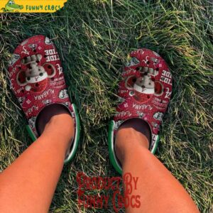 3d Printed Knit Effect Alabama Crimson Tide Christmas Crocs 2