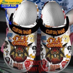 Custom Ozzy Osbourne Hall Of Fame Crocs Shoes 1