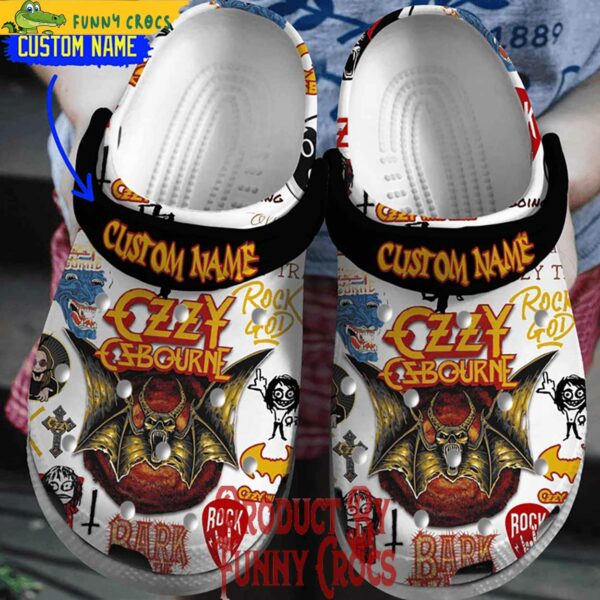 Custom Ozzy Osbourne Hall Of Fame Crocs Shoes