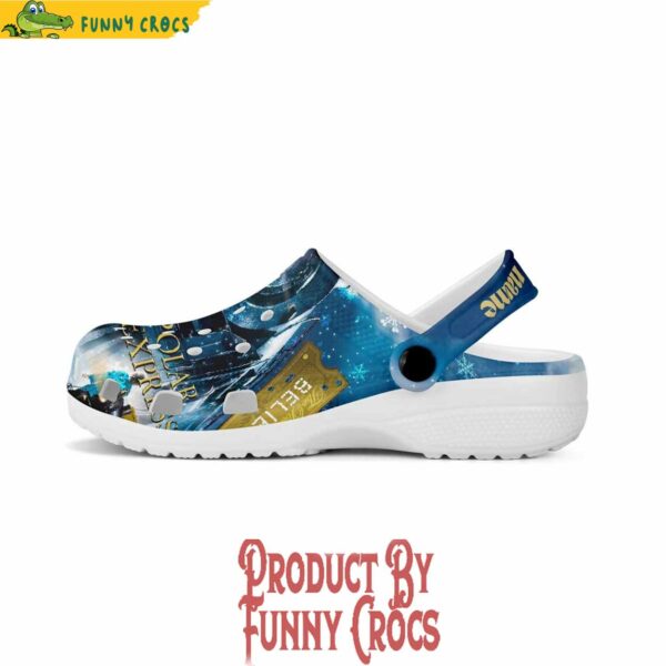 Custom Polar Express Christmas Crocs For Movie