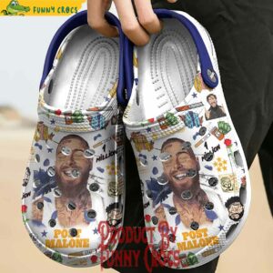 Custom Post Malone 2 Birthday Crocs Shoes 3