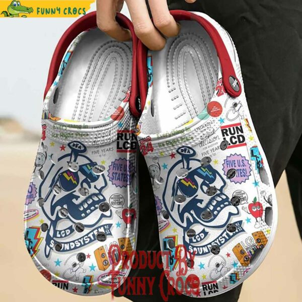 Custom Skull LCD Soundsystem Crocs Clogs