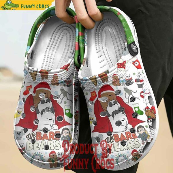 Custom We Bare Bears Christmas Crocs Shoes