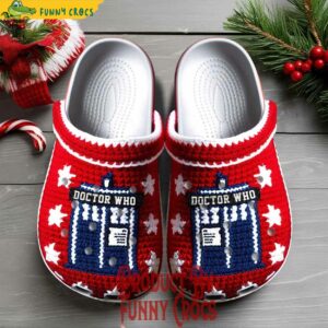 Doctor Who Knit Effect Christmas Crocs