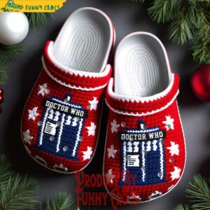 Doctor Who Knit Effect Christmas Crocs