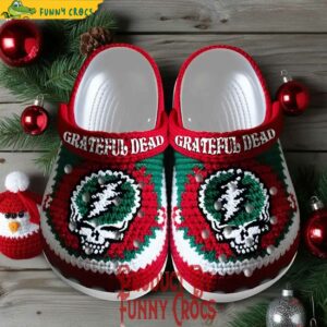 Grateful Dead Knit Effect Crocs Shoes