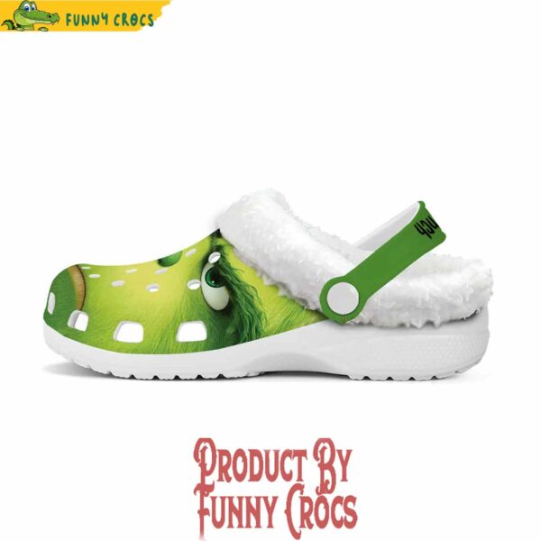 Grinch Face Fleece Crocs Clogs