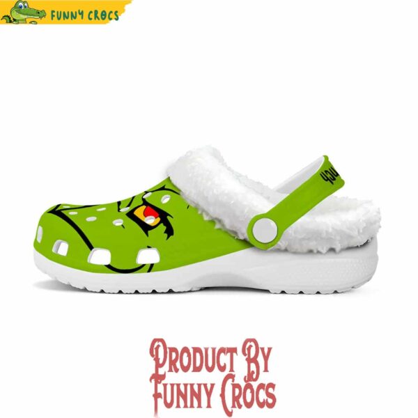 Grinch Face Fleece Crocs For Adult and Kid