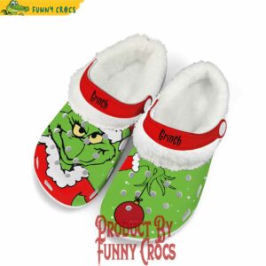 Grinch Holiday Fleece Crocs Clogs Shoes