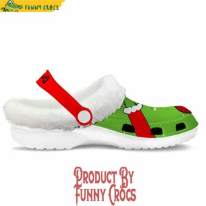 Grinch Holiday Fleece Crocs Clogs Shoes 2