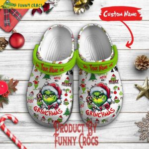 Grinch Mode ON Christmas Crocs 2