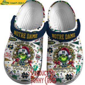 Grinch Notre Dame Fighting Irish Christmas Crocs 2