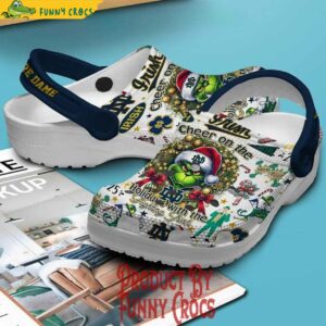 Grinch Notre Dame Fighting Irish Christmas Crocs 4