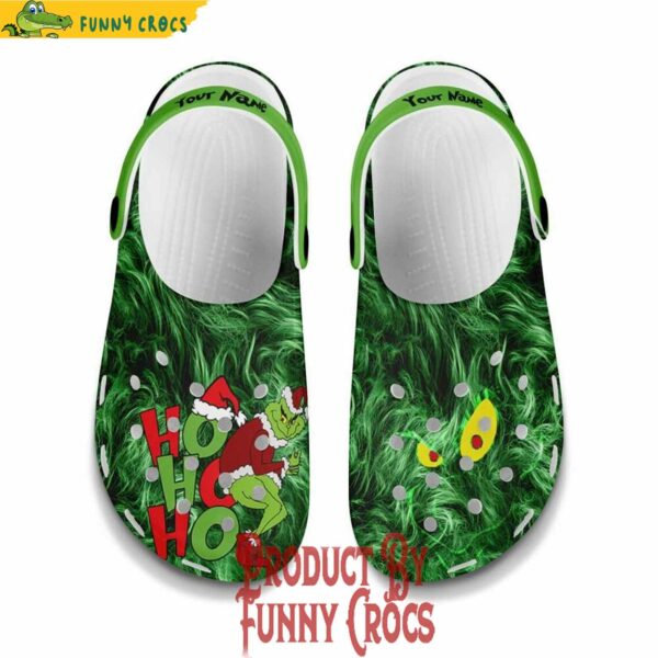 Ho Ho Ho Grinch Christmas Crocs CLogs Shoes For Adult And Kid