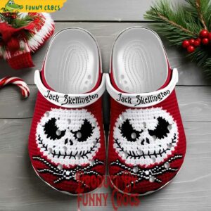 Jack Skellington Knit Effect Christmas Crocs Shoes