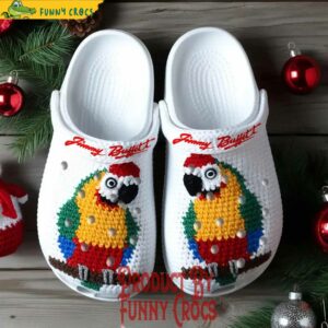 Knit Effect Jimmy Buffett White Music Crocs Shoes 2