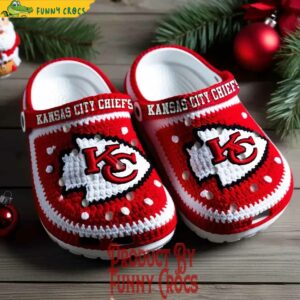 Knit Effect Kansas City Chiefs NFL Crocs Shoes 2