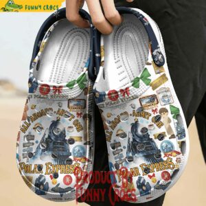 Merry Christmas Polar Express Crocs Shoes 2