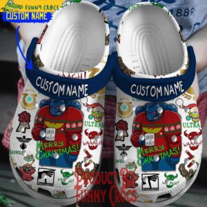 Merry Christmas Ultran Waaagh Custom Crocs Shoes 1