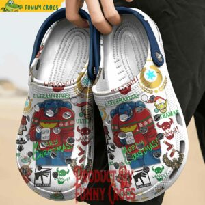 Merry Christmas Ultran Waaagh Custom Crocs Shoes 2