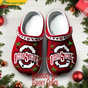 Ohio State Buckeyes Knit Effect Crocs For Fans