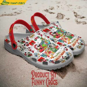 Personalized Merry Christmas Disney Friends Crocs Clogs Footwear