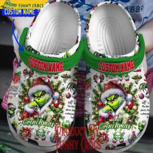 Personalized Merry Grinchmas The Grinch Crocs For Christmas 1