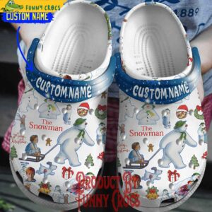 Personalized The Snowman Christmas Crocs Clogs 1