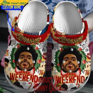 Personalized The Weeknd Christmas Crocs Clog