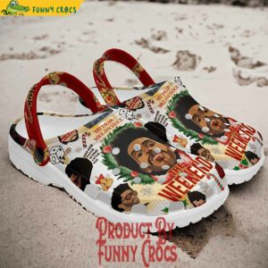 Personalized The Weeknd Christmas Crocs Clog 2