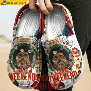 Personalized The Weeknd Christmas Crocs Clog 3