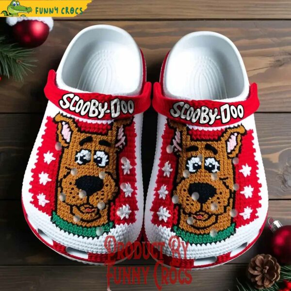 Scooby Doo Knit Effect Christmas Crocs Shoes