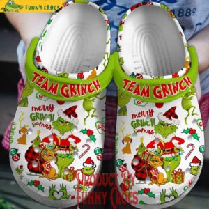 Team Grinch Merry Christmas Crocs Shoes 1