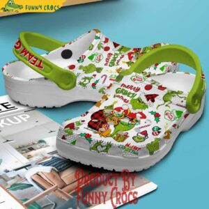 Team Grinch Merry Christmas Crocs Shoes 2