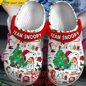 Team Snoopy Merry Christmas Crocs Shoes 1