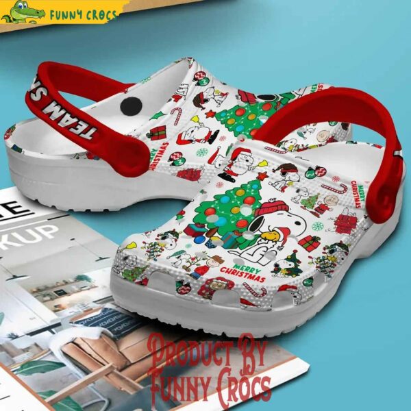 Team Snoopy Merry Christmas Crocs Shoes