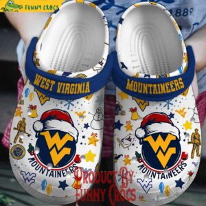 West Virginia Mountaineers NCAA Christmas Crocs Shoes 1